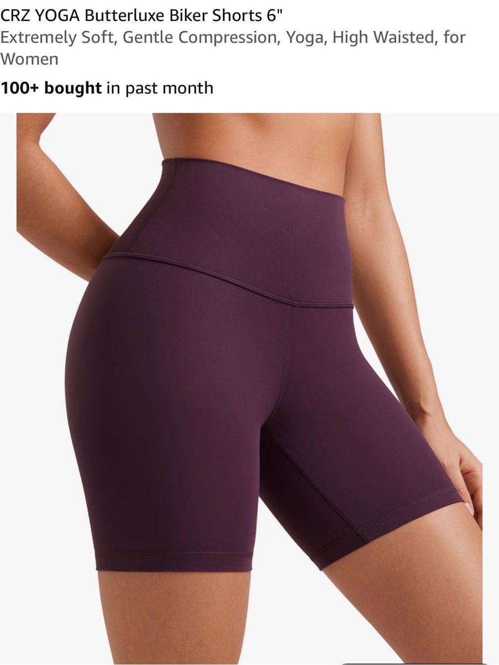 CRZ Yoga | sports bra & biker short set size large - Picture 8 of 9